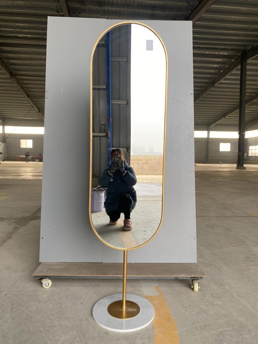 Coat and hat stand framed mirror